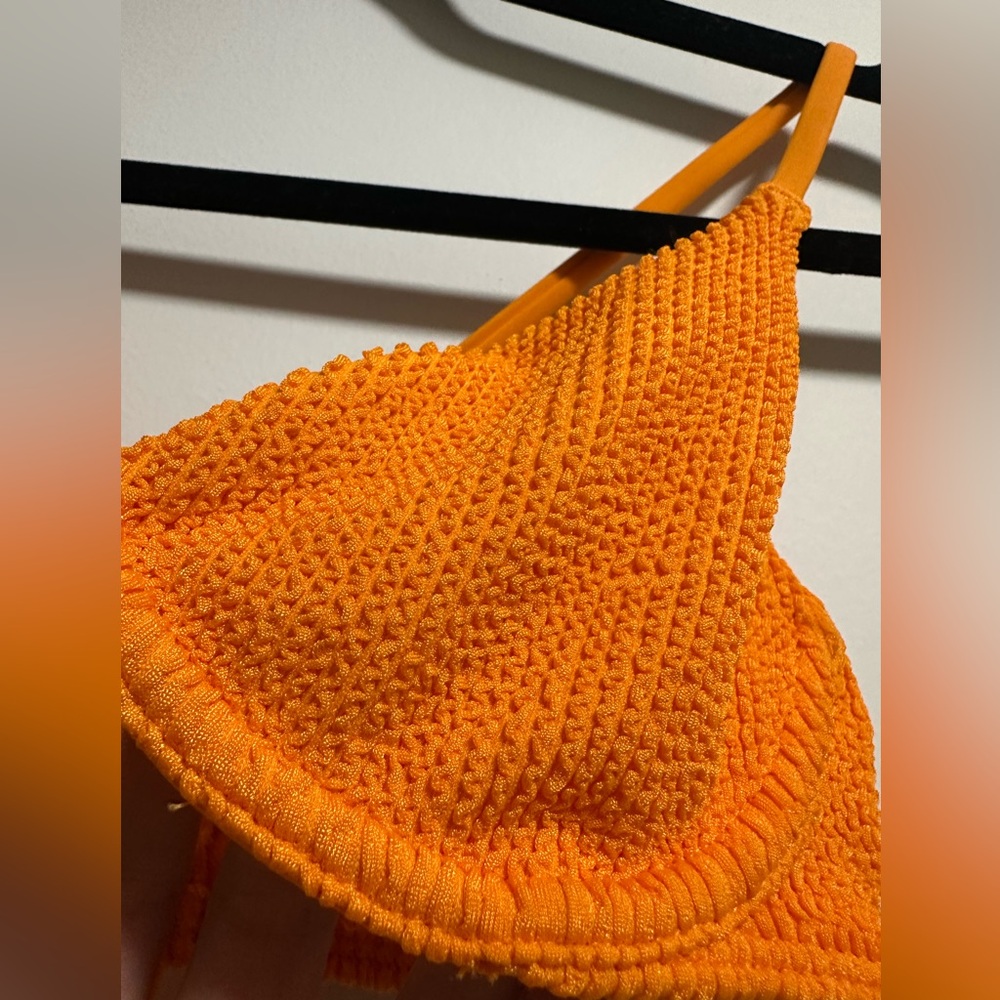 Hollister Bikini Set Purple and Orange Textured - Picture 9 of 10